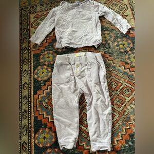 Mini Boden shirt and pants set, 12-18 months